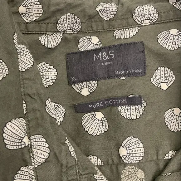 Marks and Spencer Clam Button-Up Shirt - Picture 3 of 3
